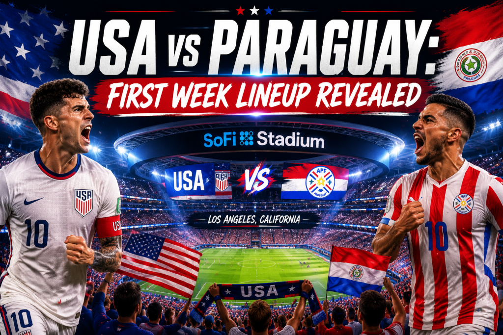USA vs Paraguay Lineup First Week: Full Squad Guide, Tactics, and Match Preview