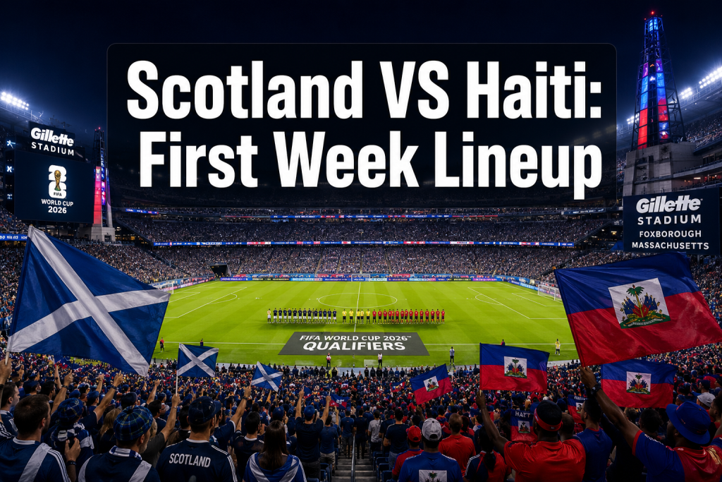 Scotland VS Haiti Lineup First Week: Complete Match Guide for the 2026 World Cup