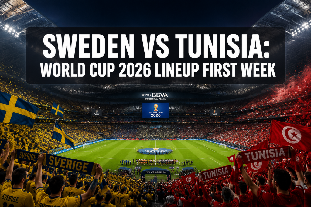 Sweden VS Tunisia Lineup First Week: Complete 2026 World Cup Match Guide
