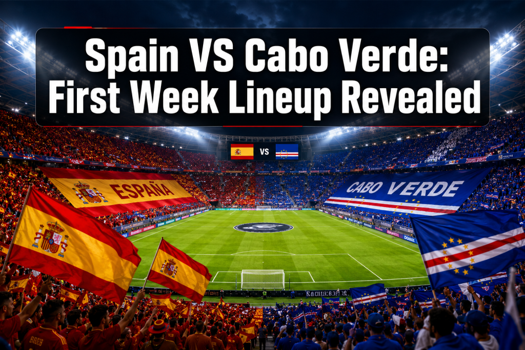 Spain VS Cabo Verde Lineup First Week: Full Tactical Breakdown for the 2026 World Cup Opener