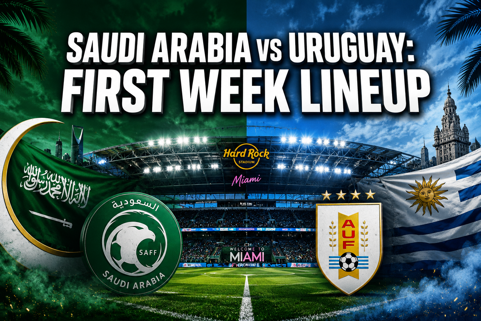 Saudi Arabia Vs Uruguay Lineup First Week: Complete Match Guide for the 2026 World Cup