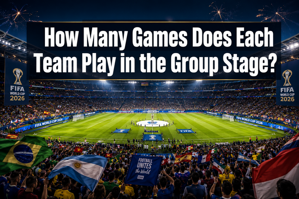 How Many Games Does Each Team Have in the Group Stage of the World Cup?