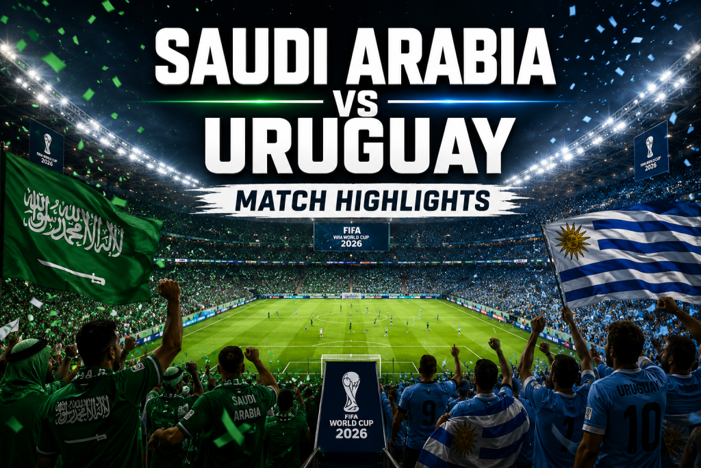 Saudi Arabia VS Uruguay Match Highlights: 2026 World Cup Group H Thriller