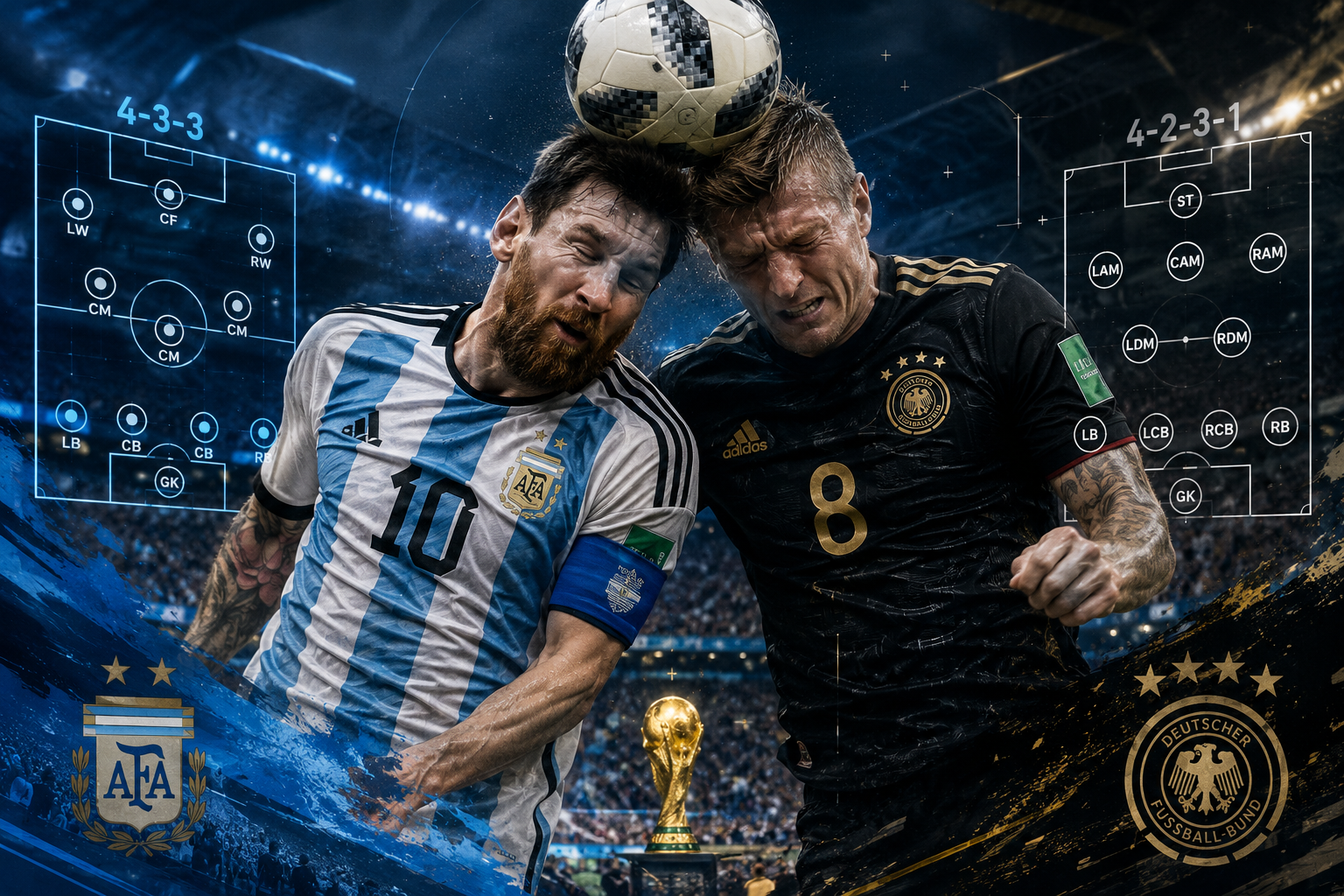What Strategies Do Argentina and Germany Typically Use Against Each Other?