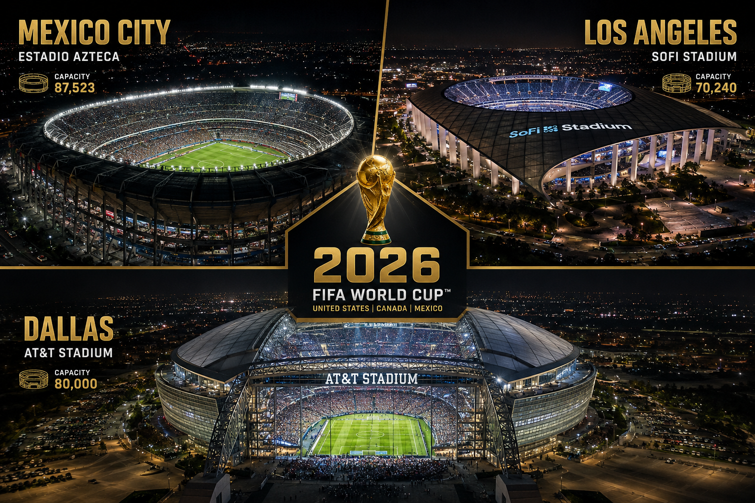 Which Stadiums Will Host the First Week Matches